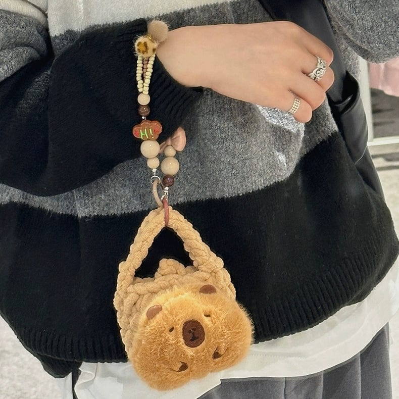 Capybara Plush Coin Purse Earphone Case - ArtGalleryZen