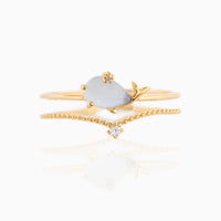 Thumbnail for Chic 18K Gold Filled CZ Inlaid Aquarium Ring - ArtGalleryZen