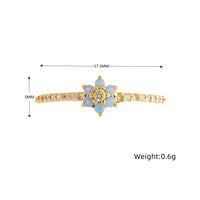 Thumbnail for Chic 2 Pieces Crystal Floral Matching Ring Set - ArtGalleryZen