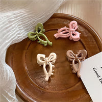 Thumbnail for Chic 2 Pieces Enamel Ribbon Bowknot Hair Clips Set - ArtGalleryZen