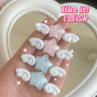 Thumbnail for Chic 2 Pieces Star Angel Wings Hair Clips Set - ArtGalleryZen
