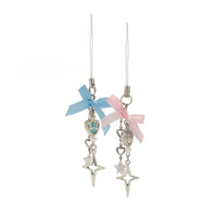 Thumbnail for Chic 2pcs Bowknot Heart Star Keychain Phone Strap Set - ArtGalleryZen