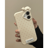 Thumbnail for Chic 3D Kitten Polka Dot Leather iPhone Case - ArtGalleryZen