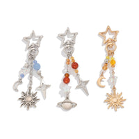 Thumbnail for Chic 3Pcs Star Sun Moon Celestial Crystal Keychain Set - ArtGalleryZen