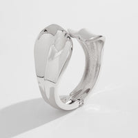 Thumbnail for Chic Abstract Leaf Wide Cuff Bangle Bracelet - ArtGalleryZen