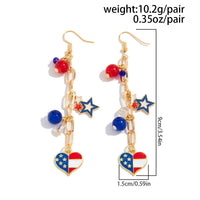 Thumbnail for Chic American Flag Element Heart Star Pendant Necklace Bracelet Earrings - ArtGalleryZen