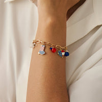 Thumbnail for Chic American Flag Element Heart Star Pendant Necklace Bracelet Earrings - ArtGalleryZen