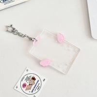 Thumbnail for Chic Angel Kpop Keychain Acrylic Photocard Holder - ArtGalleryZen