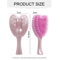 Thumbnail for Chic Angel Wing Hair Brush Comb - ArtGalleryZen