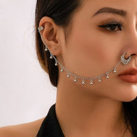 Thumbnail for Chic Ball Tassel No Piercing Septum To Ear Chain - ArtGalleryZen
