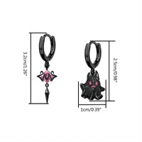 Thumbnail for Chic Black and White Little Ghost Earrings - ArtGalleryZen