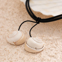 Thumbnail for Chic Boho Shell Charm Wax Cord String Anklet - ArtGalleryZen