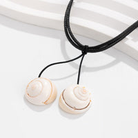 Thumbnail for Chic Boho Shell Charm Wax Cord String Anklet - ArtGalleryZen