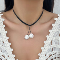 Thumbnail for Chic Boho Shell Pendant Wax Cord String Necklace - ArtGalleryZen