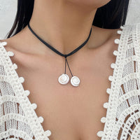 Thumbnail for Chic Boho Shell Pendant Wax Cord String Necklace - ArtGalleryZen