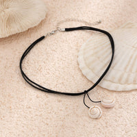 Thumbnail for Chic Boho Shell Pendant Wax Cord String Necklace - ArtGalleryZen