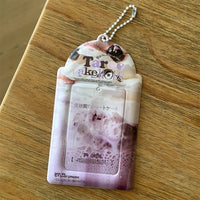 Thumbnail for Chic Bowknot Puppy Cake Kpop Keychain Photocard Holder - ArtGalleryZen