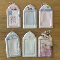 Thumbnail for Chic Bowknot Puppy Cake Kpop Keychain Photocard Holder - ArtGalleryZen