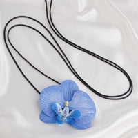 Thumbnail for Chic Butterfly Orchid Flower Wax Cord String Necklace - ArtGalleryZen
