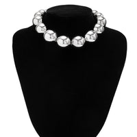 Thumbnail for Chic Chunky Ball Chain Choker Necklace - ArtGalleryZen
