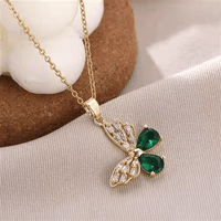 Thumbnail for Chic Colorful Butterfly Pendant Necklace - ArtGalleryZen