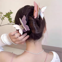 Thumbnail for Chic Colorful Duo Butterfly Chignon Claw Clip Hair Clip - ArtGalleryZen