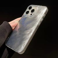 Thumbnail for Chic Colorful Laser Feather Pattern iPhone Case - ArtGalleryZen