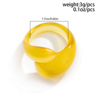Thumbnail for Chic Colorful Waterdrop Resin Ring - ArtGalleryZen