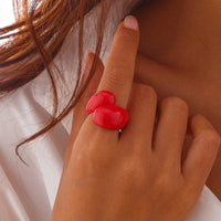 Thumbnail for Chic Colorful Waterdrop Resin Ring - ArtGalleryZen