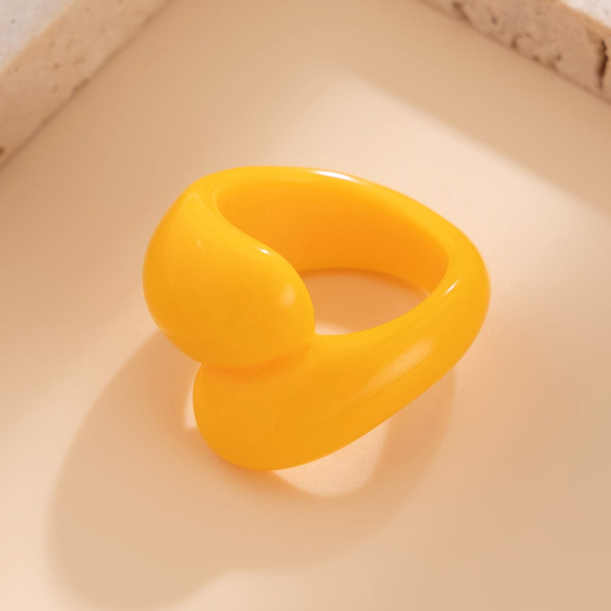 Chic Colorful Waterdrop Resin Ring - ArtGalleryZen
