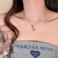 Thumbnail for Chic Crystal Inlaid Star Charm Necklace - ArtGalleryZen