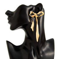 Thumbnail for Chic Curved Ribbon Bowknot Stud Earrings - ArtGalleryZen