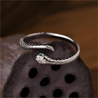 Thumbnail for Chic CZ Inlaid Adjustable Snake Ring - ArtGalleryZen