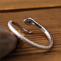 Thumbnail for Chic CZ Inlaid Adjustable Snake Ring - ArtGalleryZen
