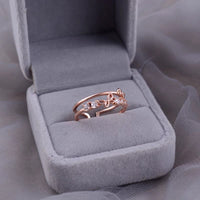Thumbnail for Chic CZ Inlaid Duo Butterfly Ring - ArtGalleryZen
