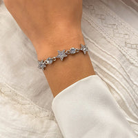 Thumbnail for Chic CZ Inlaid Star Bracelet - ArtGalleryZen