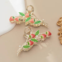 Thumbnail for Chic Enamel Strawberry Hair Claw Clip - ArtGalleryZen
