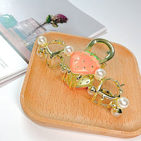 Thumbnail for Chic Enamel Strawberry Heart Hair Claw Clip - ArtGalleryZen