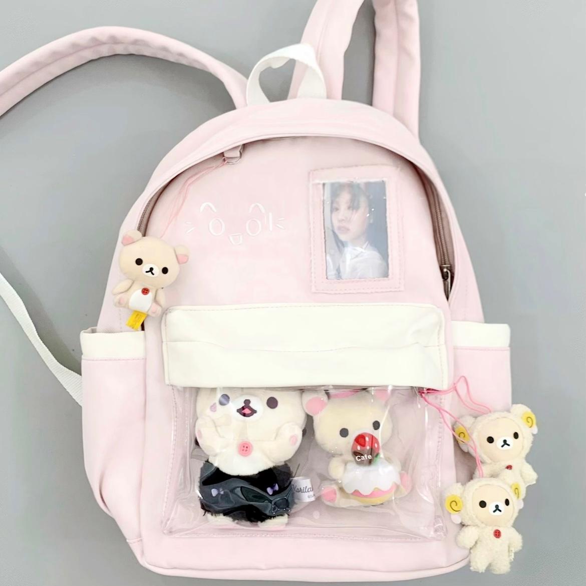 Chic Expression Mint Chocolate Kpop Fan Display Backpack - ArtGalleryZen