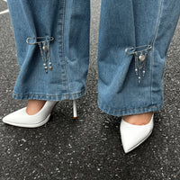 Thumbnail for Chic Floral Heart Tassel Trouser Pin - ArtGalleryZen