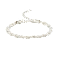 Thumbnail for Chic Gold Silver Plated Braided Chain Bracelet - ArtGalleryZen