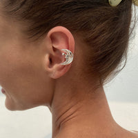 Thumbnail for Chic Gold Silver Plated Moon Ear Cuff Earring - ArtGalleryZen