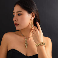 Thumbnail for Chic Gold Silver Tone Heart Tassel Cable Chain Necklace - ArtGalleryZen