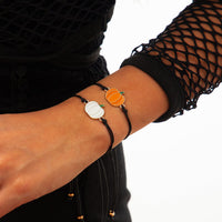 Thumbnail for Chic Halloween Pumpkin Pendant Wax Cord Bracelet Set - ArtGalleryZen