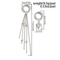 Thumbnail for Chic Heart Tassel Huggie Hoop Earrings - ArtGalleryZen