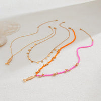 Thumbnail for Chic Layered Fish Pendant Sequin Tassel Seed Beaded Necklace Set - ArtGalleryZen