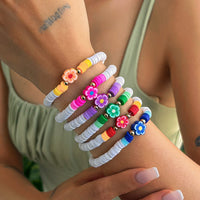 Thumbnail for Chic Layered Flower Polymer Clay Beaded Friendship Bracelet Set - ArtGalleryZen