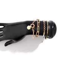 Thumbnail for Chic Layered Knotted String Round Disk Cable Chain Bangle Bracelet Set - ArtGalleryZen
