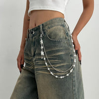 Thumbnail for Chic Layered Pearl Trouser Chain - ArtGalleryZen
