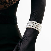 Thumbnail for Chic Layered Pearl Wristband Bracelet - ArtGalleryZen